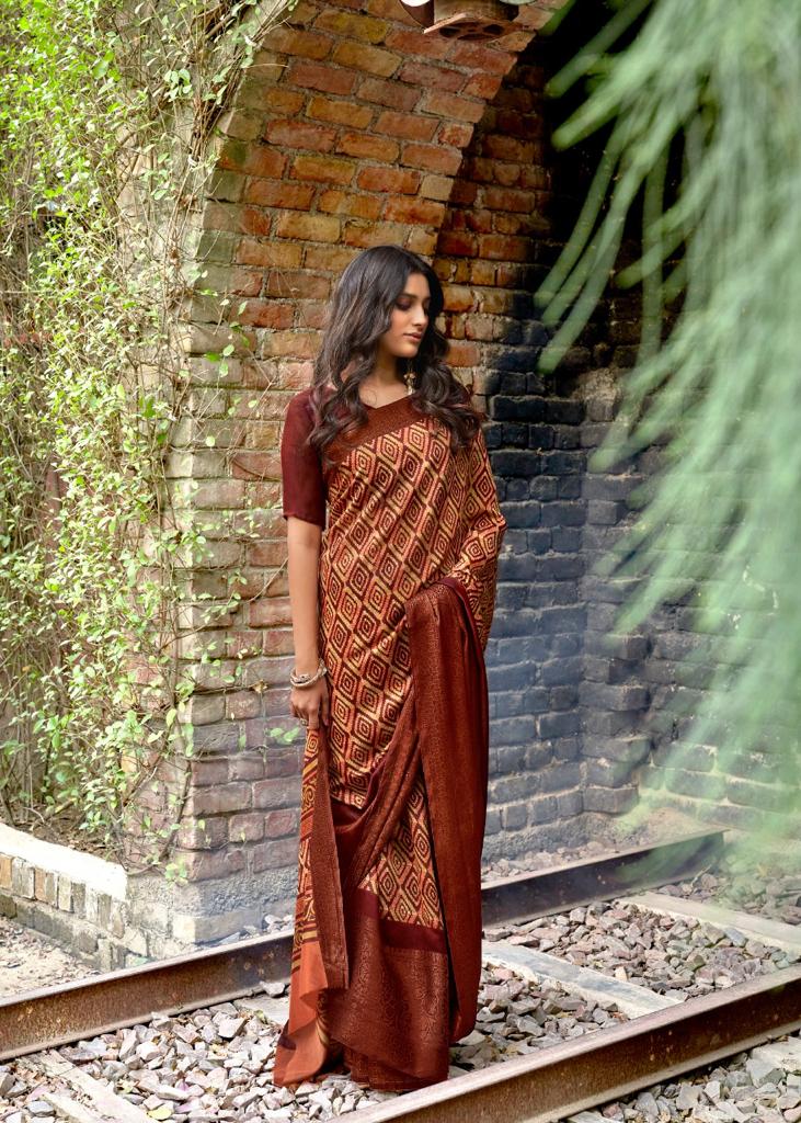 Lt Prerna Casual Wear Soft Linen Designer oarty Wear Saree Collection at Wholesale Price